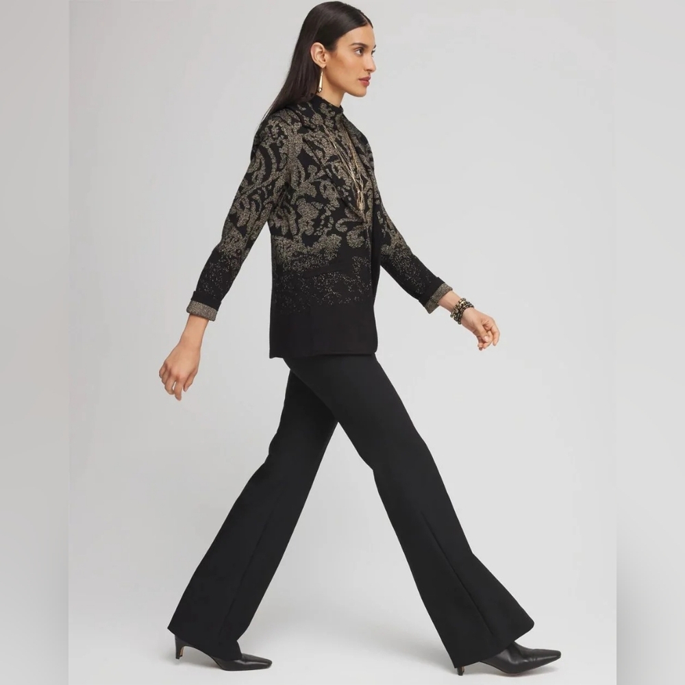 ( Chico's ) So Slimming Stretch Flare Pull-On Pants, NWT